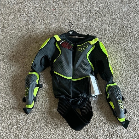 Titan Black and Neon Green Protective Gear